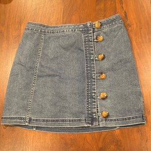 Free People jean skirt